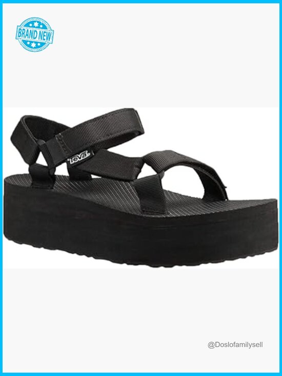 Platform Sandals Lightweight Hook & Loop Closure Casual Outdoor Comfort
